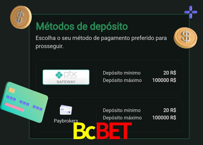 O cassino Bcbet oferece uma grande variedade de métodos de pagamento